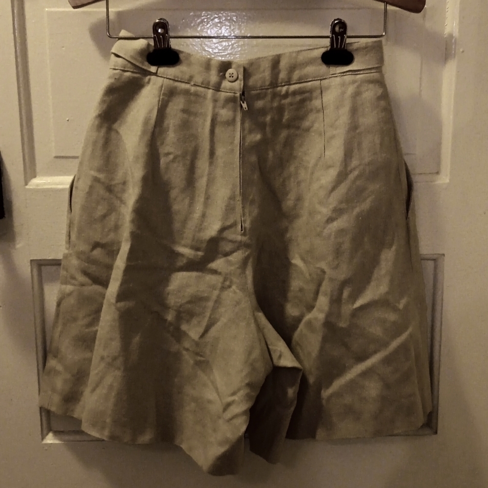 Carol Horn 100% linen shorts sz 6 - Picture 2 of 3
